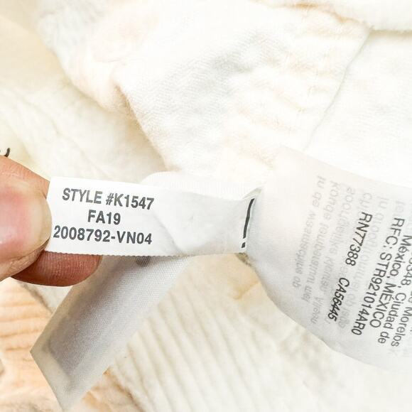 Madewell Emmett Wide-Leg Crop Off White Denim jeans Size 27 - Picture 8 of 10